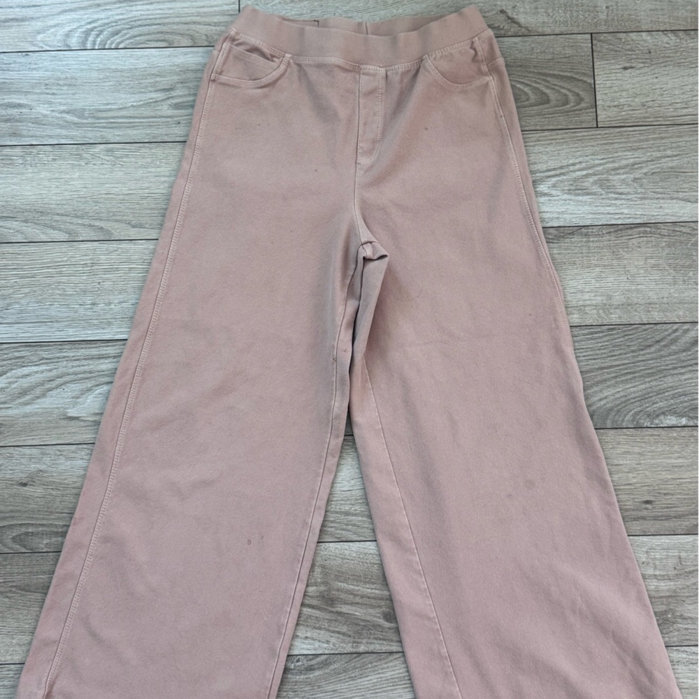 Zara Kids Blush Pink Wide-Leg Jeans